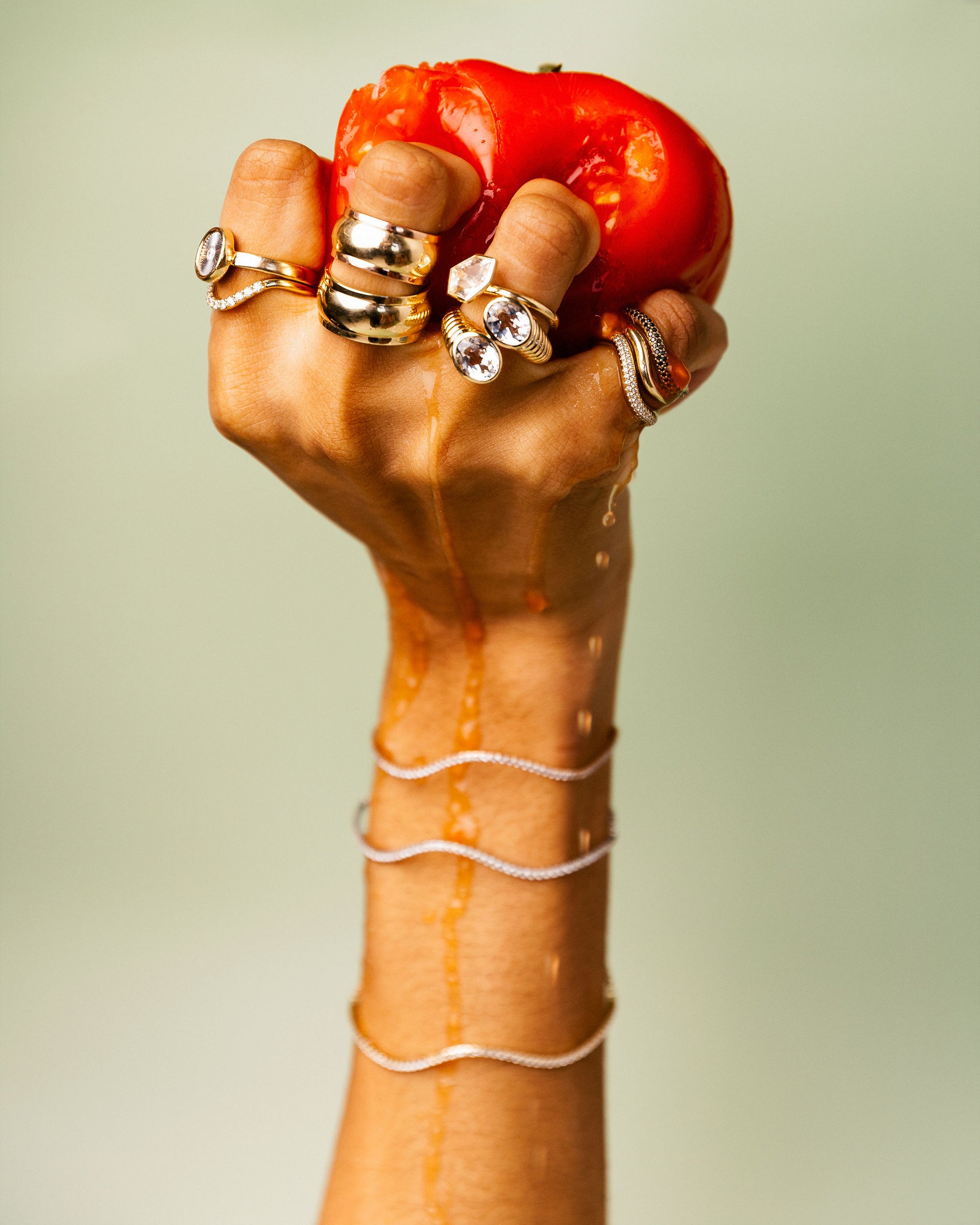 Black Diamond Popie Ring