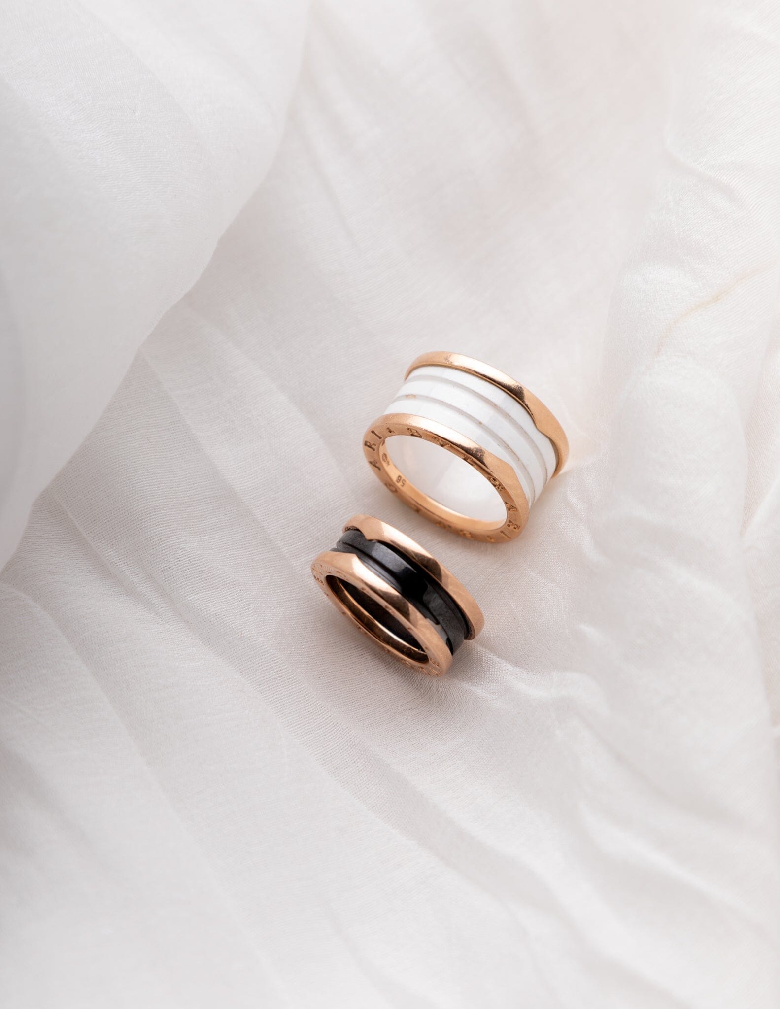 BVLGARI White Signature Ceramic Ring Rings - BONDEYE JEWELRY ®