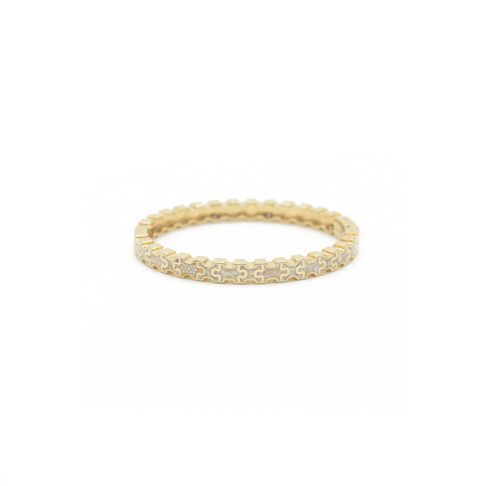 Linked in Love Pearl Bracelet