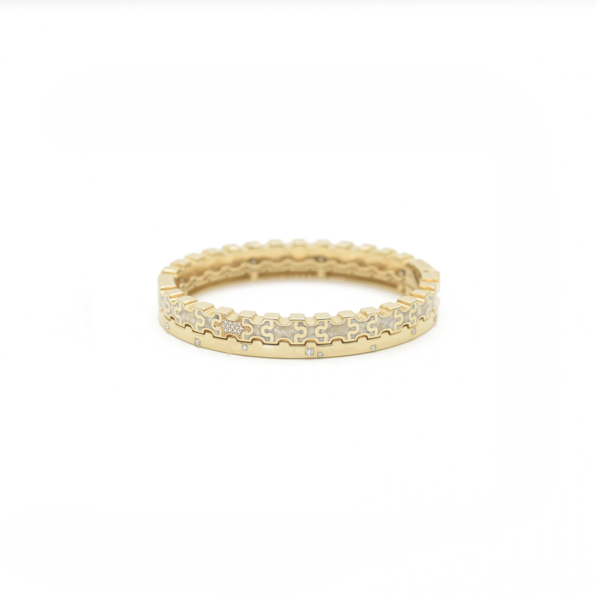 Linked in Love Pearl Bracelet