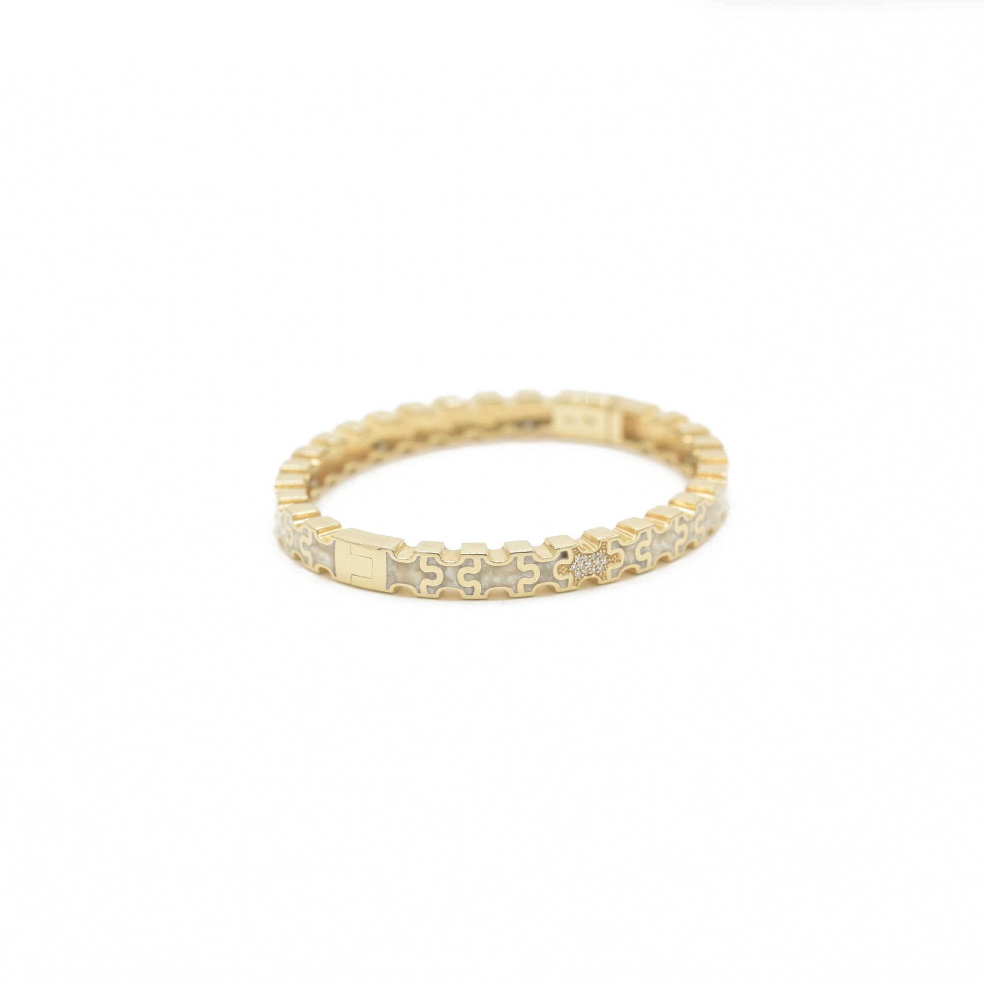 Linked in Love Pearl Bracelet