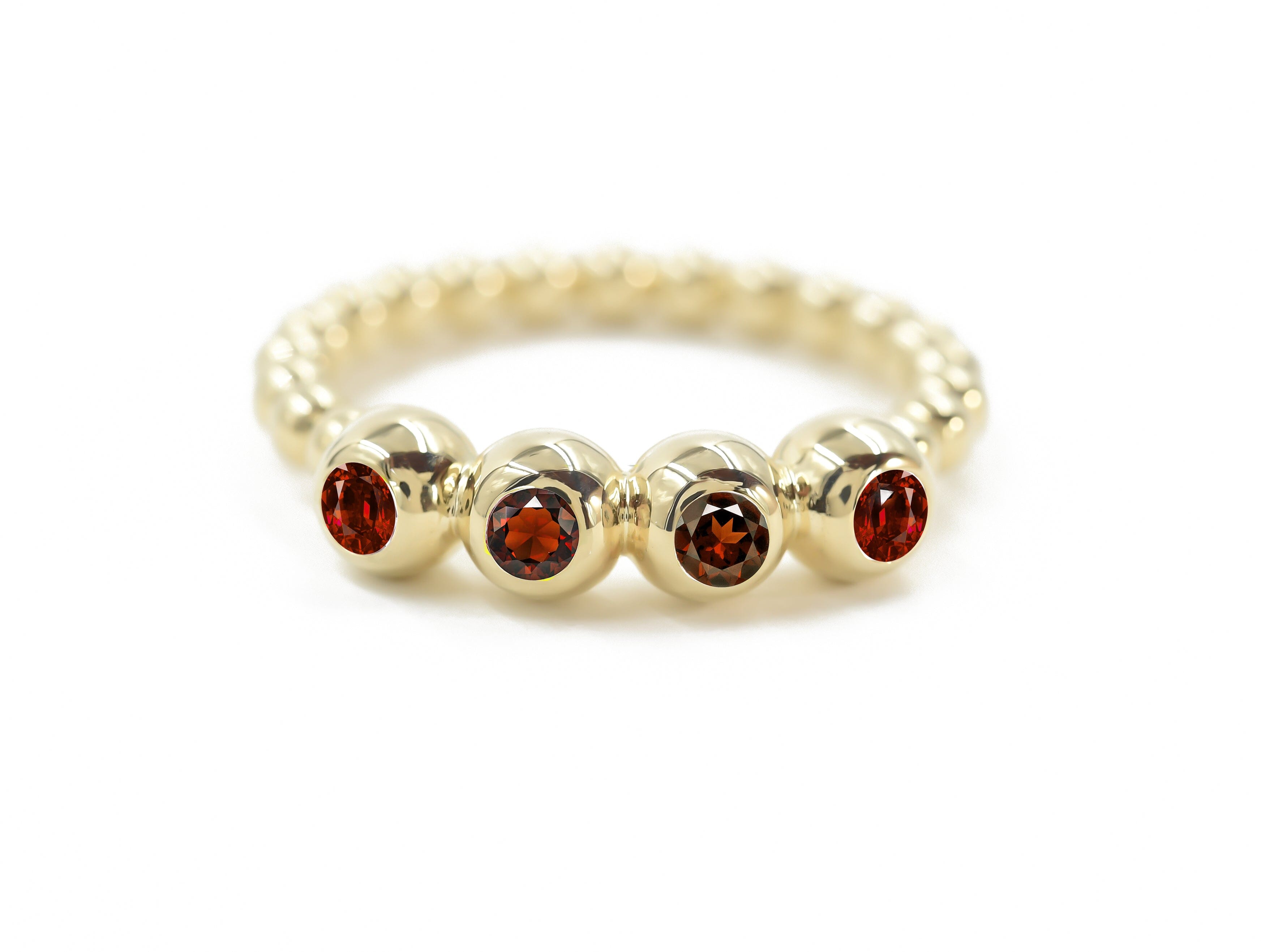 Emani Red Garnet Ring Rings - BONDEYE JEWELRY ®