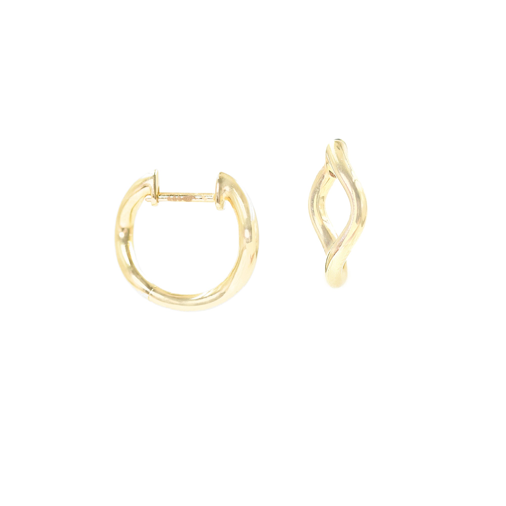 wave hoop earrings