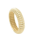 Yellow Gold Puff Ring