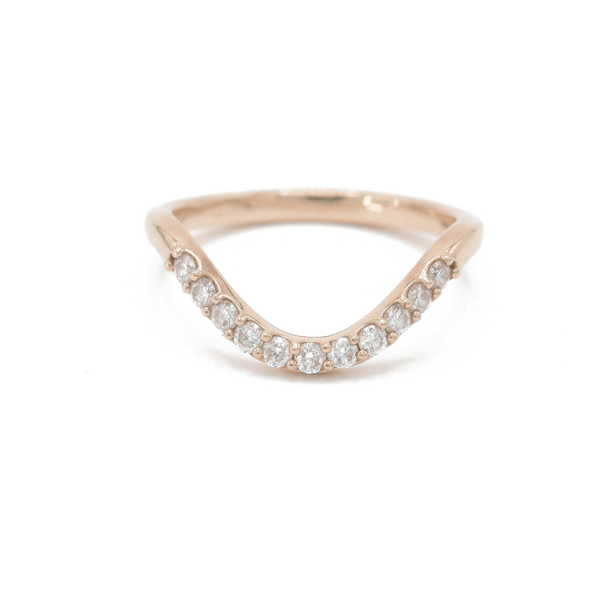 Dancing Diamond Ring Rings BONDEYE JEWELRY ® Rose Gold 2 (special order - 3 week lead time)