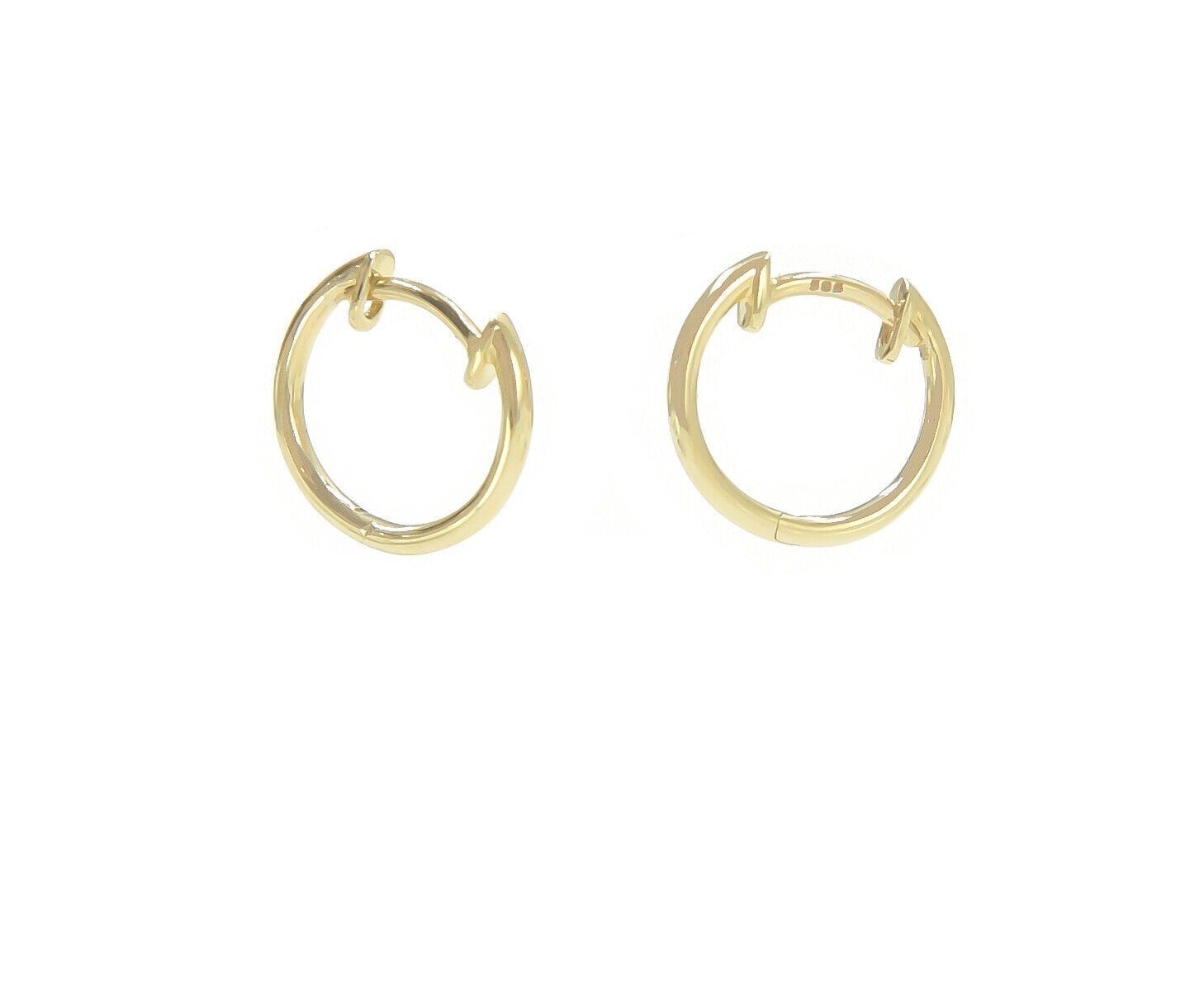 Dylan Hoops (perfect size) Earrings BONDEYE JEWELRY ® Yellow Gold Pair