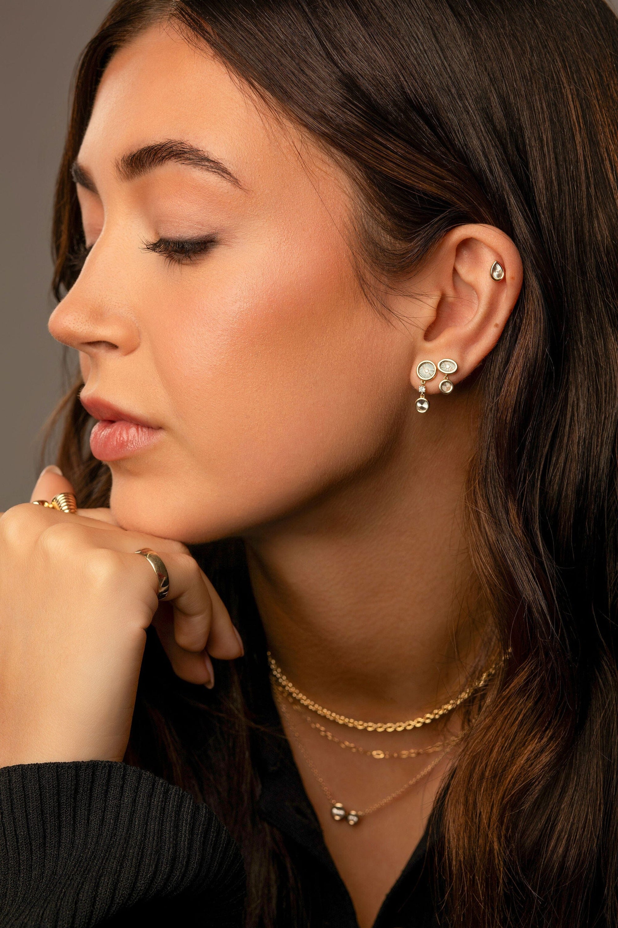 Pendulum Studs Earrings BONDEYE JEWELRY ®