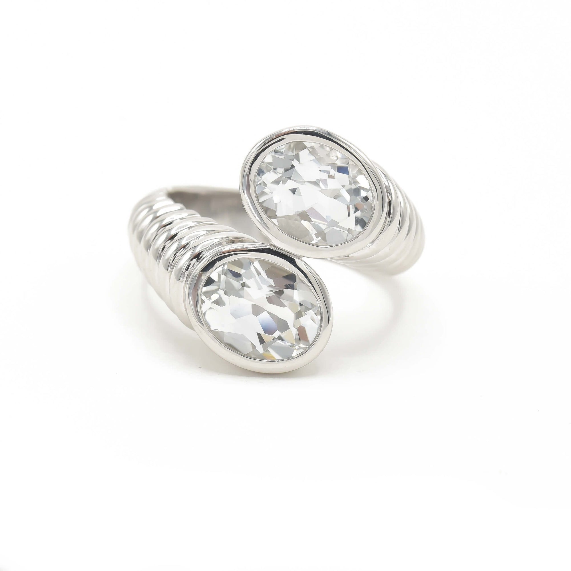 Twisted Sisters Ring Rings BONDEYE JEWELRY ® White Gold 2 (special order - 3 week lead time)