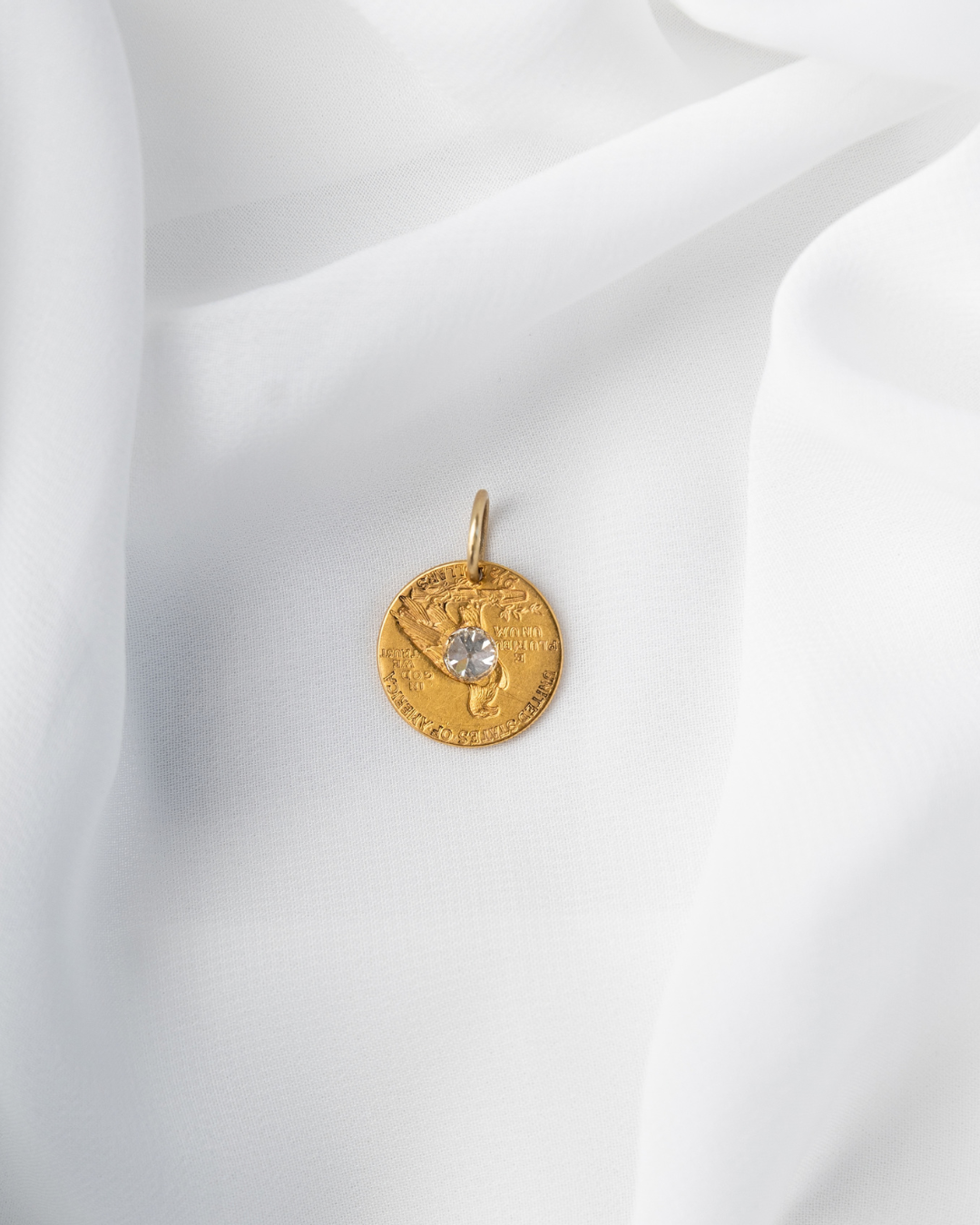 1912 Small Vintage 22K Gold Coin Pendant