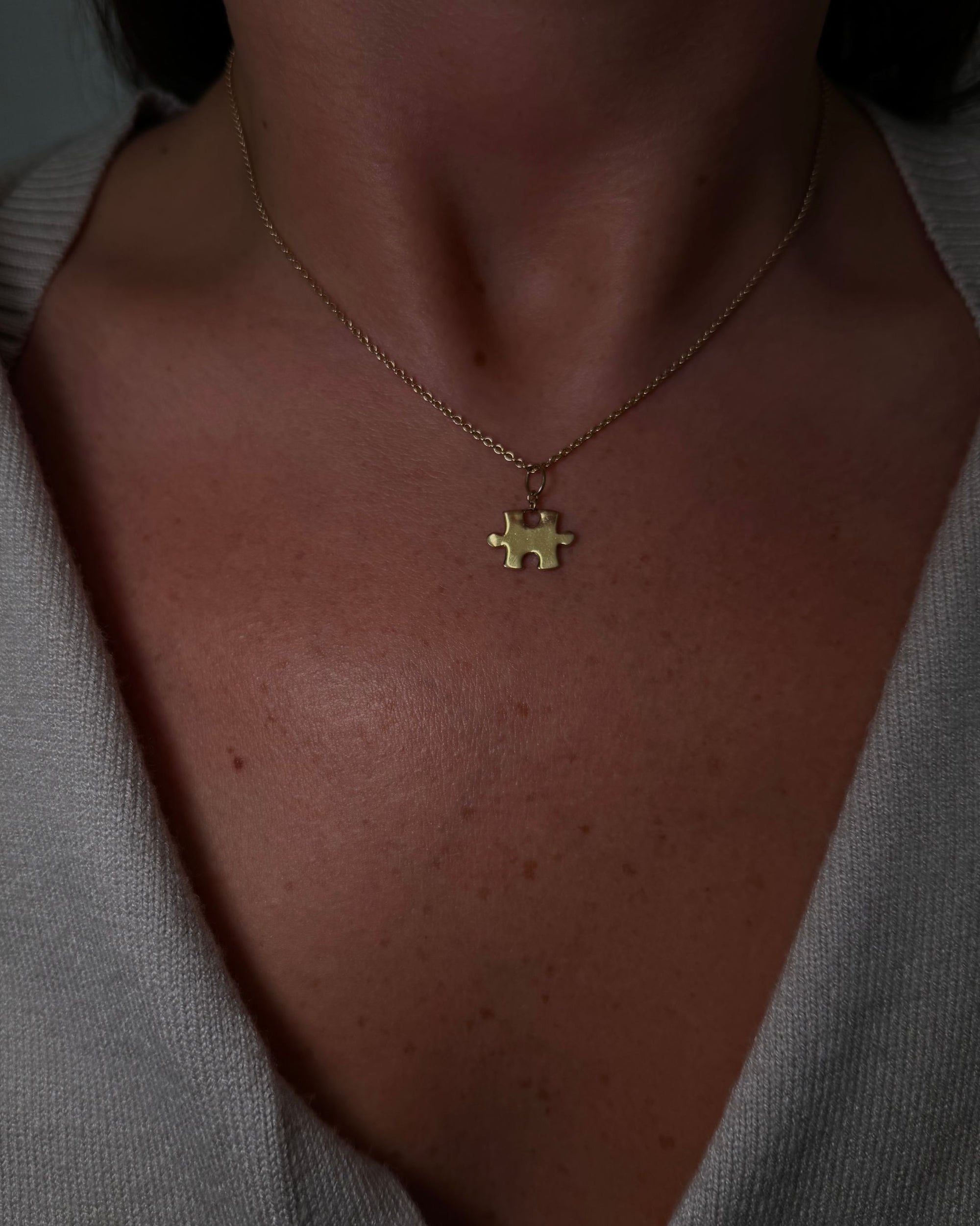Solid Gold Puzzle Pendant