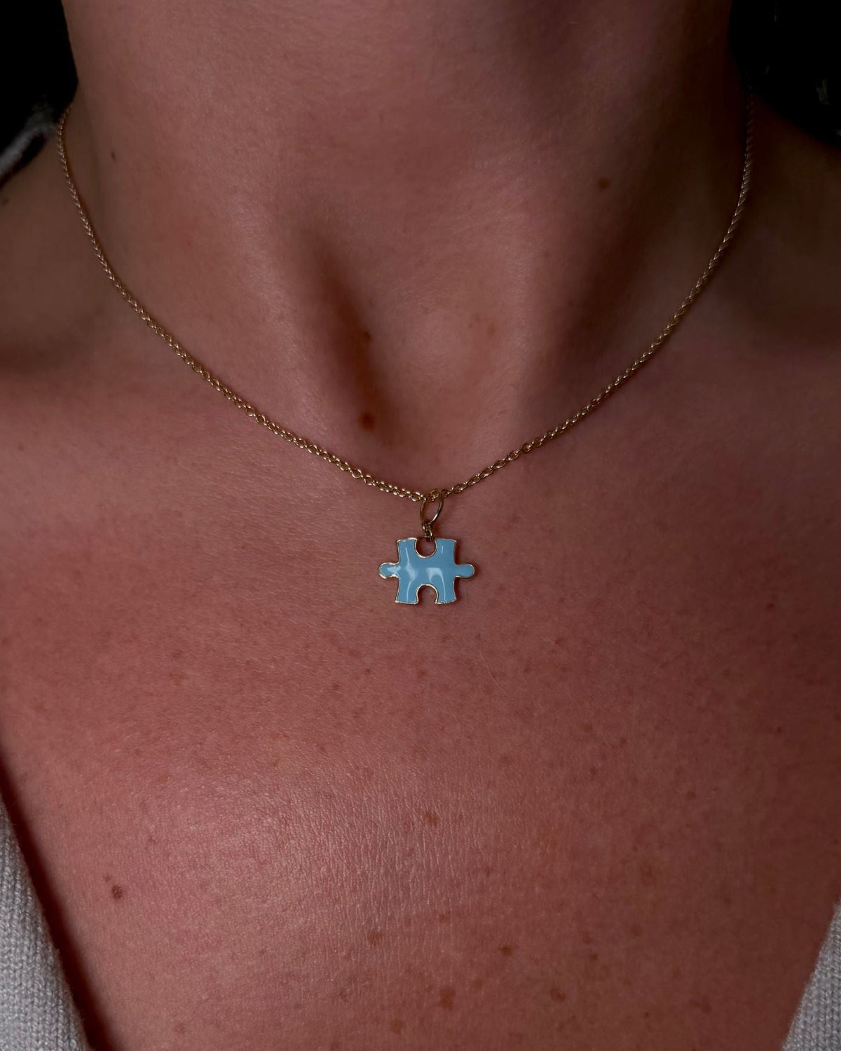 Blue Puzzle Pendant - BONDEYE JEWELRY ®
