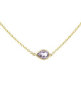 Amethyst Pear Cut Jollie Necklace Necklaces - BONDEYE JEWELRY ®