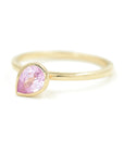 Pink Pear Cut Jollie Ring