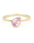 Pink Pear Cut Jollie Ring