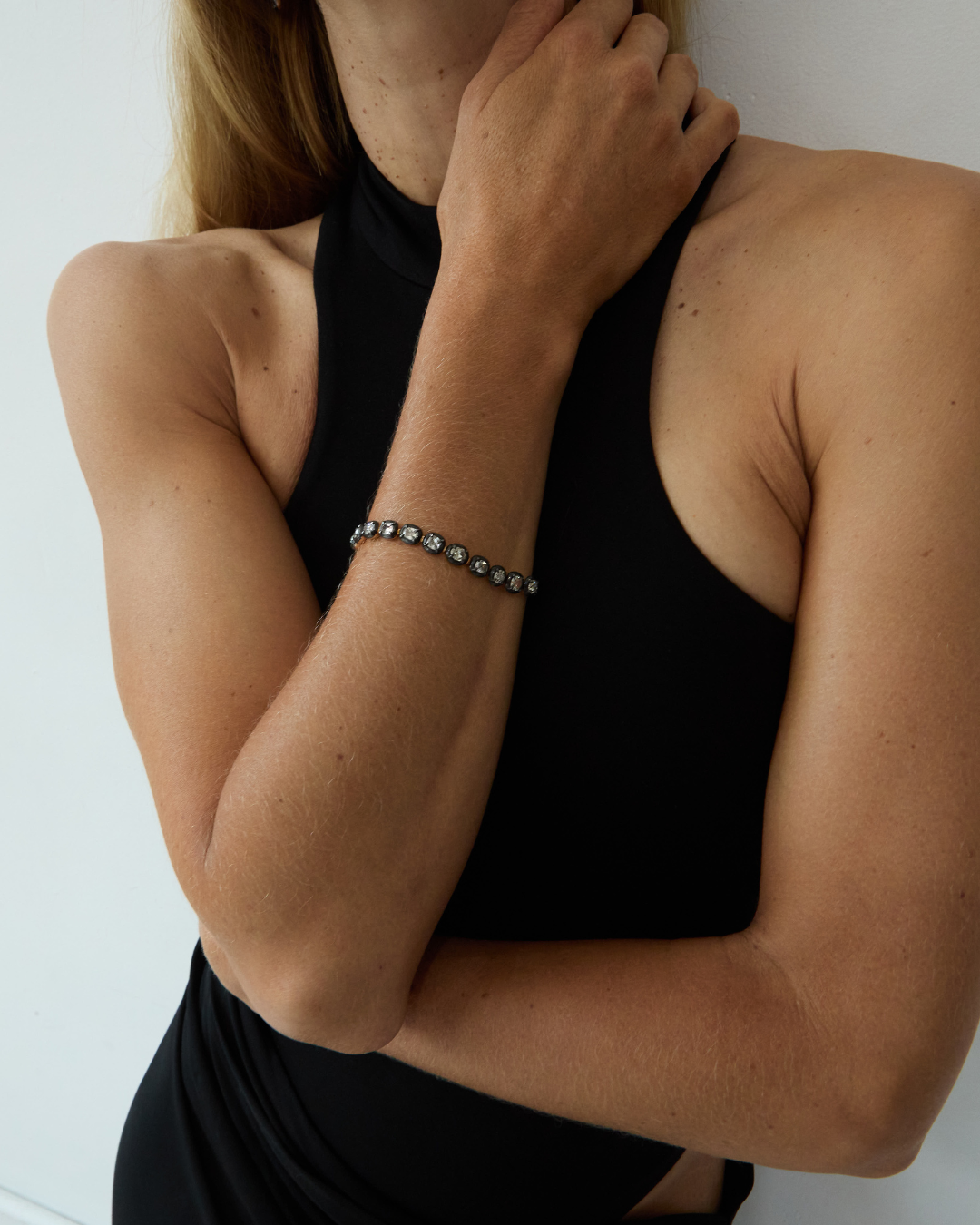 Antique Cut Collet Diamond Bracelet - BONDEYE JEWELRY ®