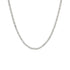 A silver-toned chain necklace with a textured, braided link design, shown against a plain white background.