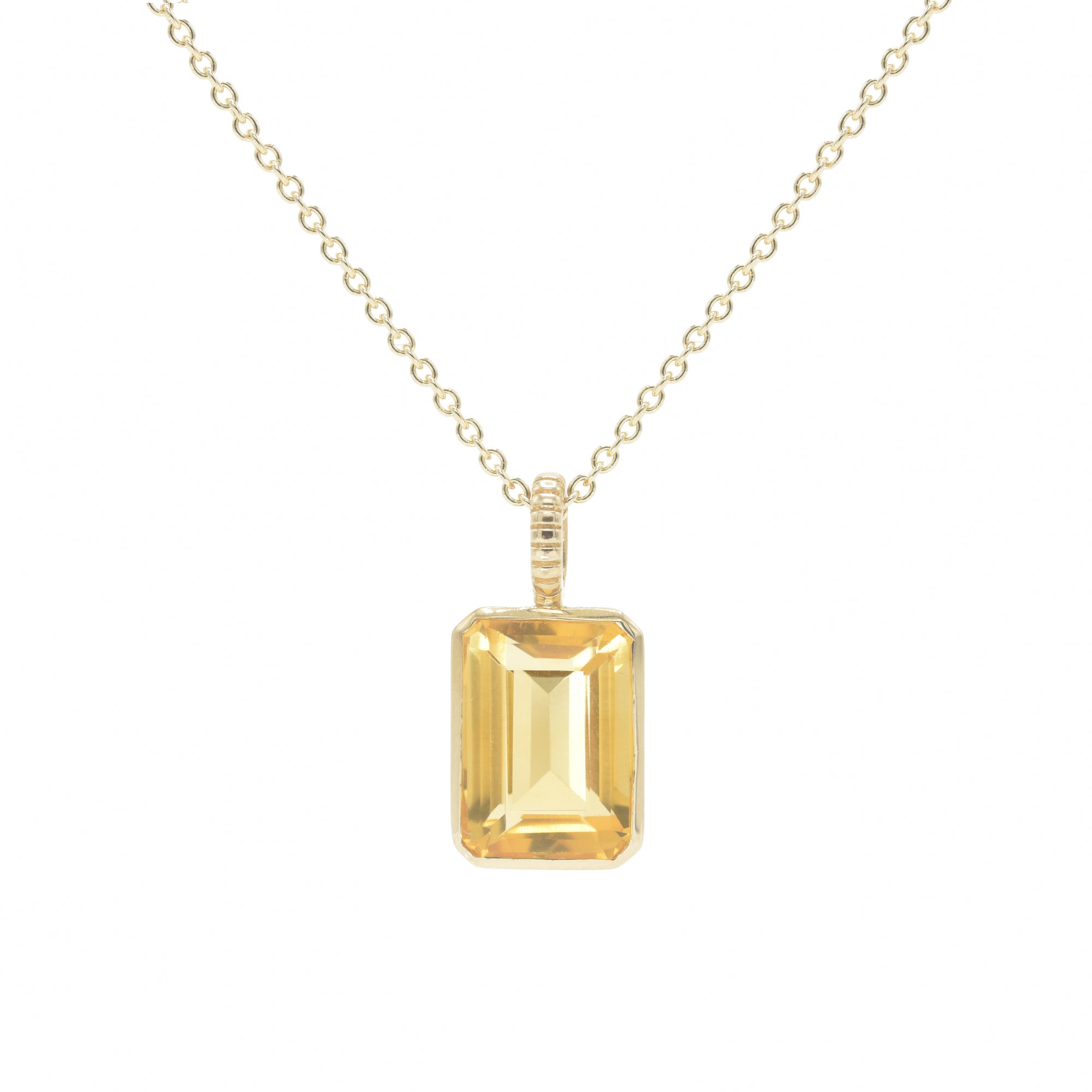 Jollie Emerald Cut Pendant - BONDEYE JEWELRY ®
