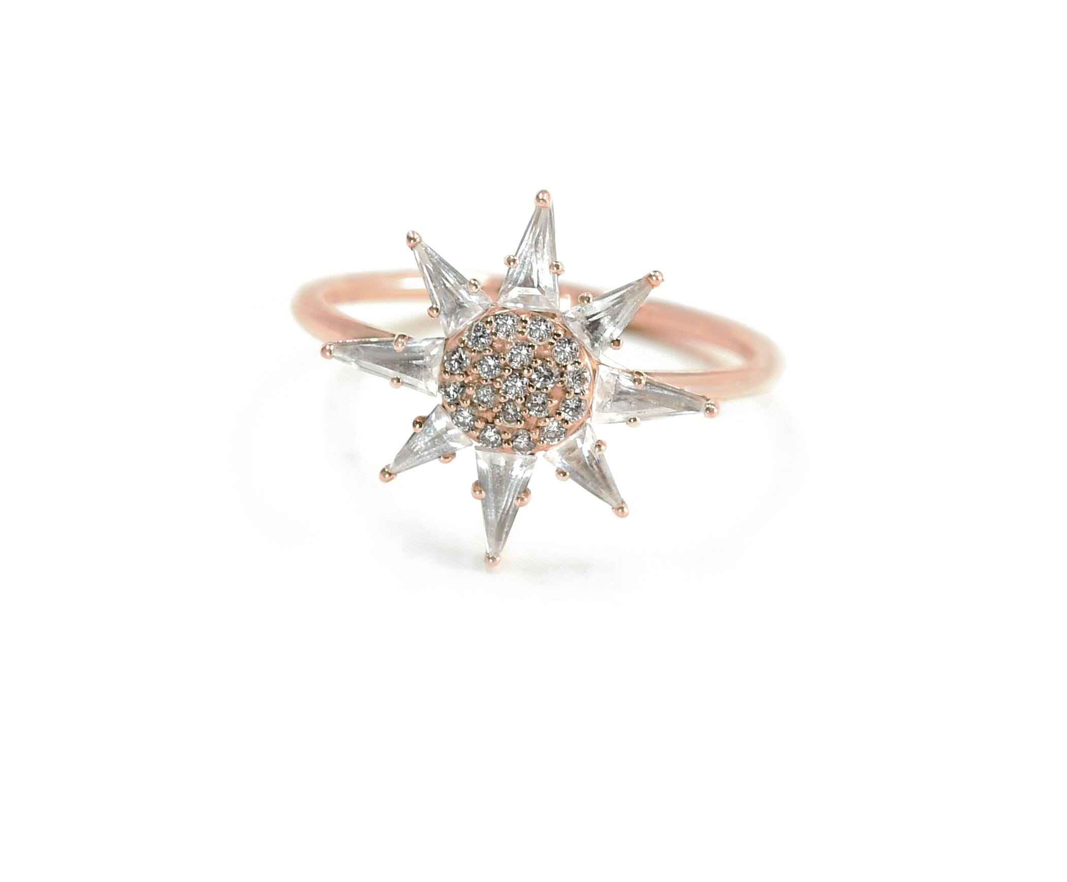 Clio Star Ring White Diamonds Rings - BONDEYE JEWELRY ®