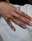 Clio Star Ring White Diamonds Rings - BONDEYE JEWELRY ®