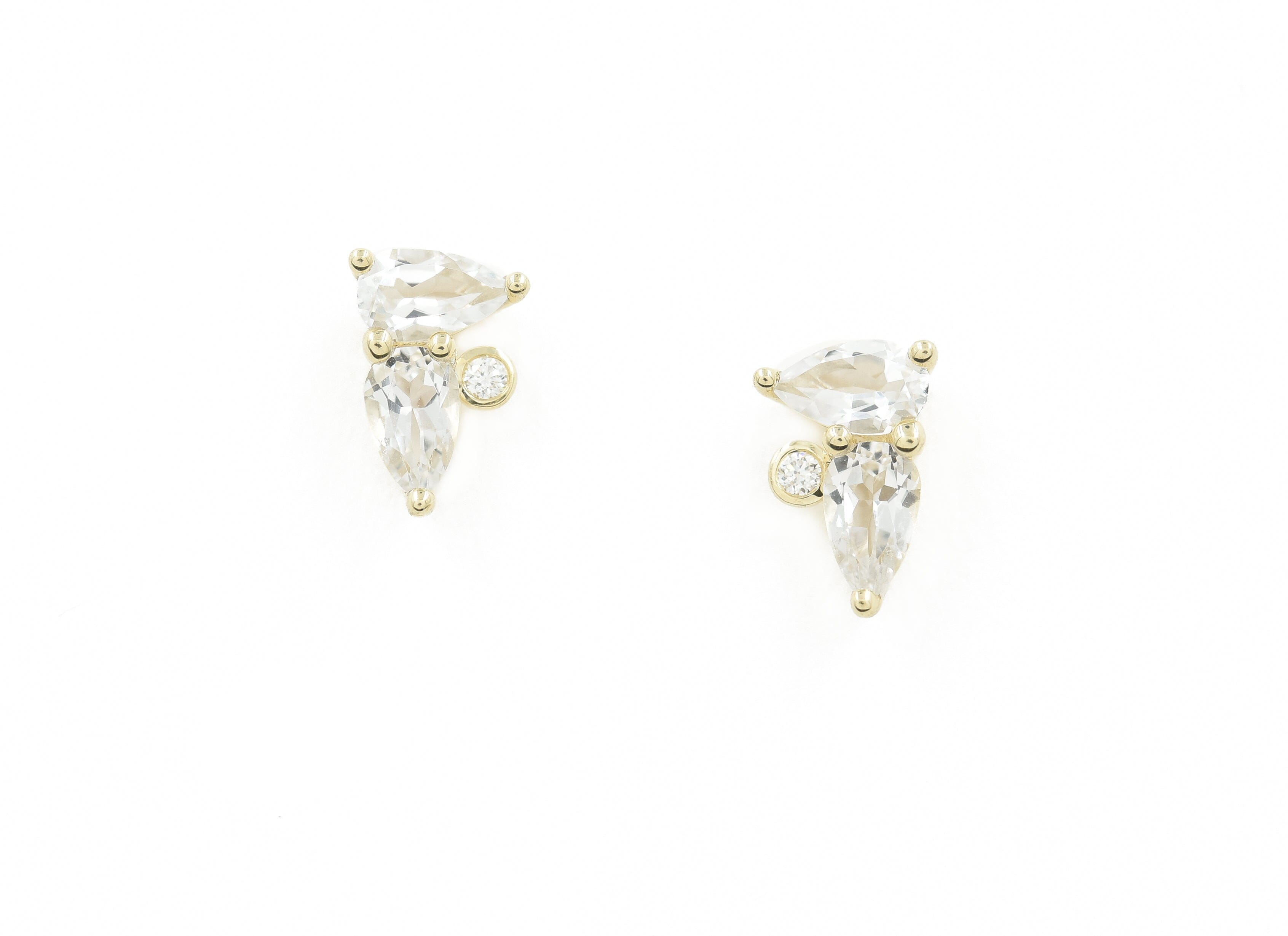 Diamond Lovers Studs Earrings - BONDEYE JEWELRY ®