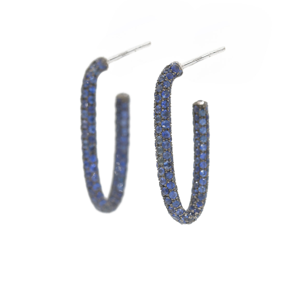 Pavé Paperclip Hoops - BONDEYE JEWELRY ®