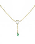 Emerald Sour Apple Necklace Necklaces - BONDEYE JEWELRY ®