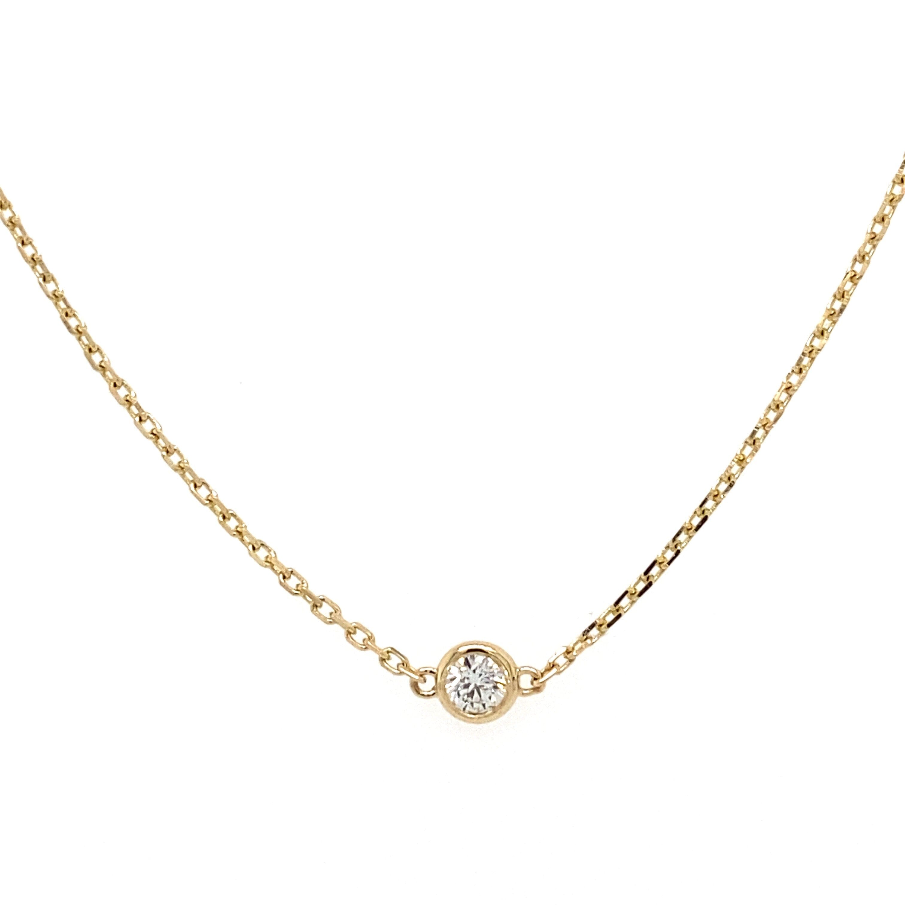 Floating Diamond Necklace Necklaces - BONDEYE JEWELRY ®