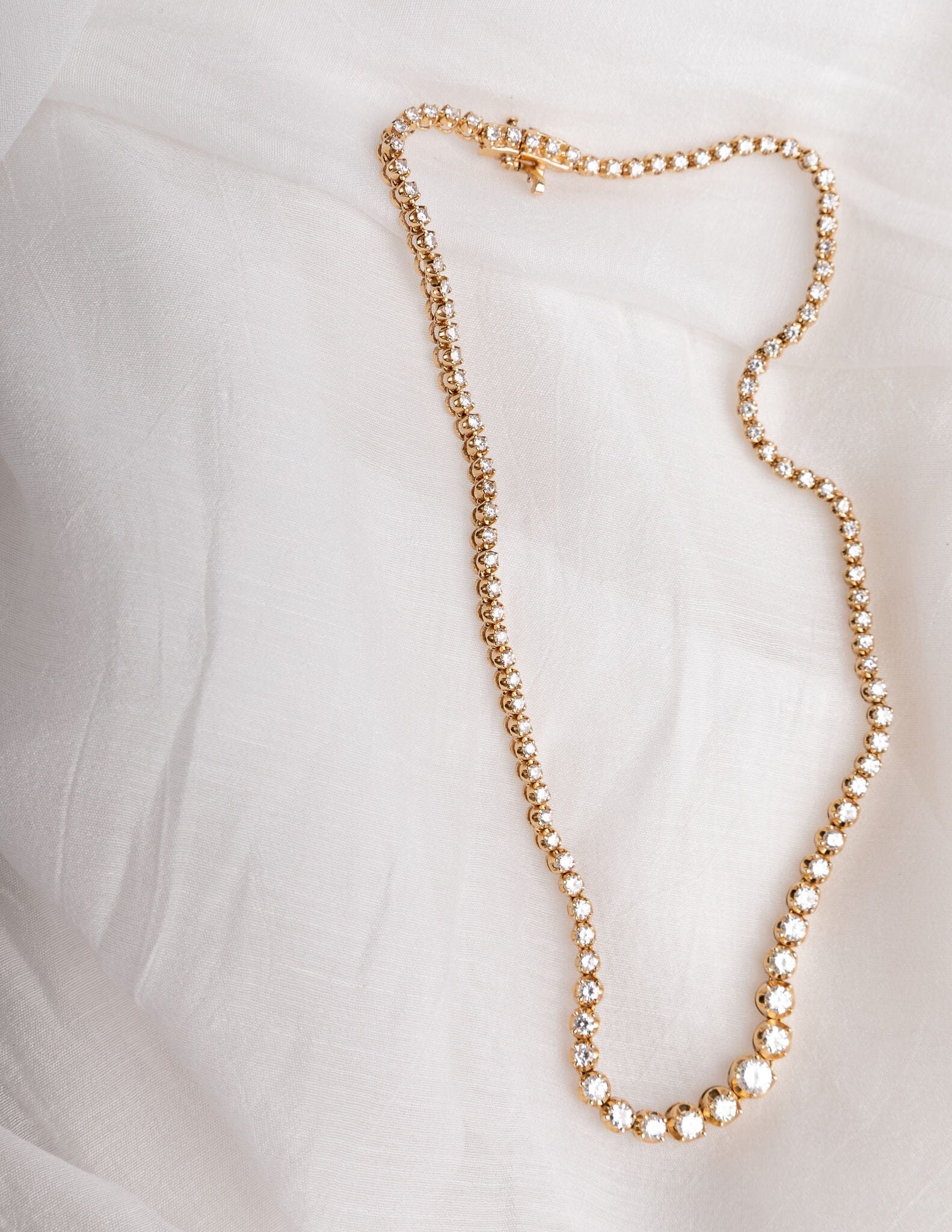 Gatsby Rose Cut Antique Tennis Necklace  - BONDEYE JEWELRY ®