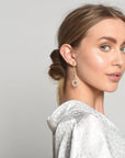 Glazed Munchkin Gold Movement Bar Studs Earrings - BONDEYE JEWELRY ®