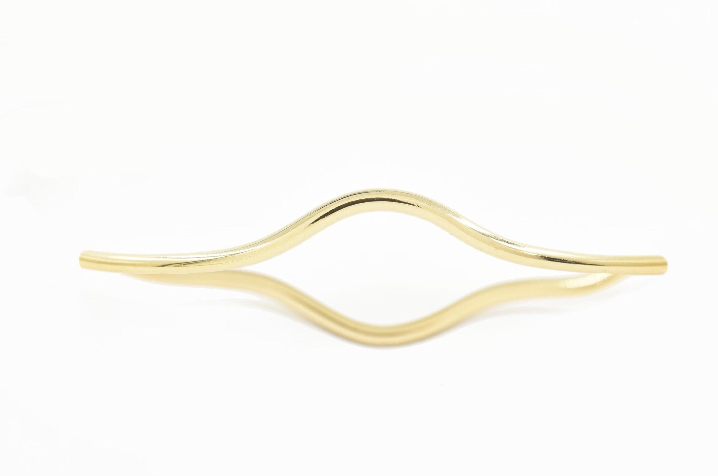 Golden Wave Bangle Bracelets - BONDEYE JEWELRY ®