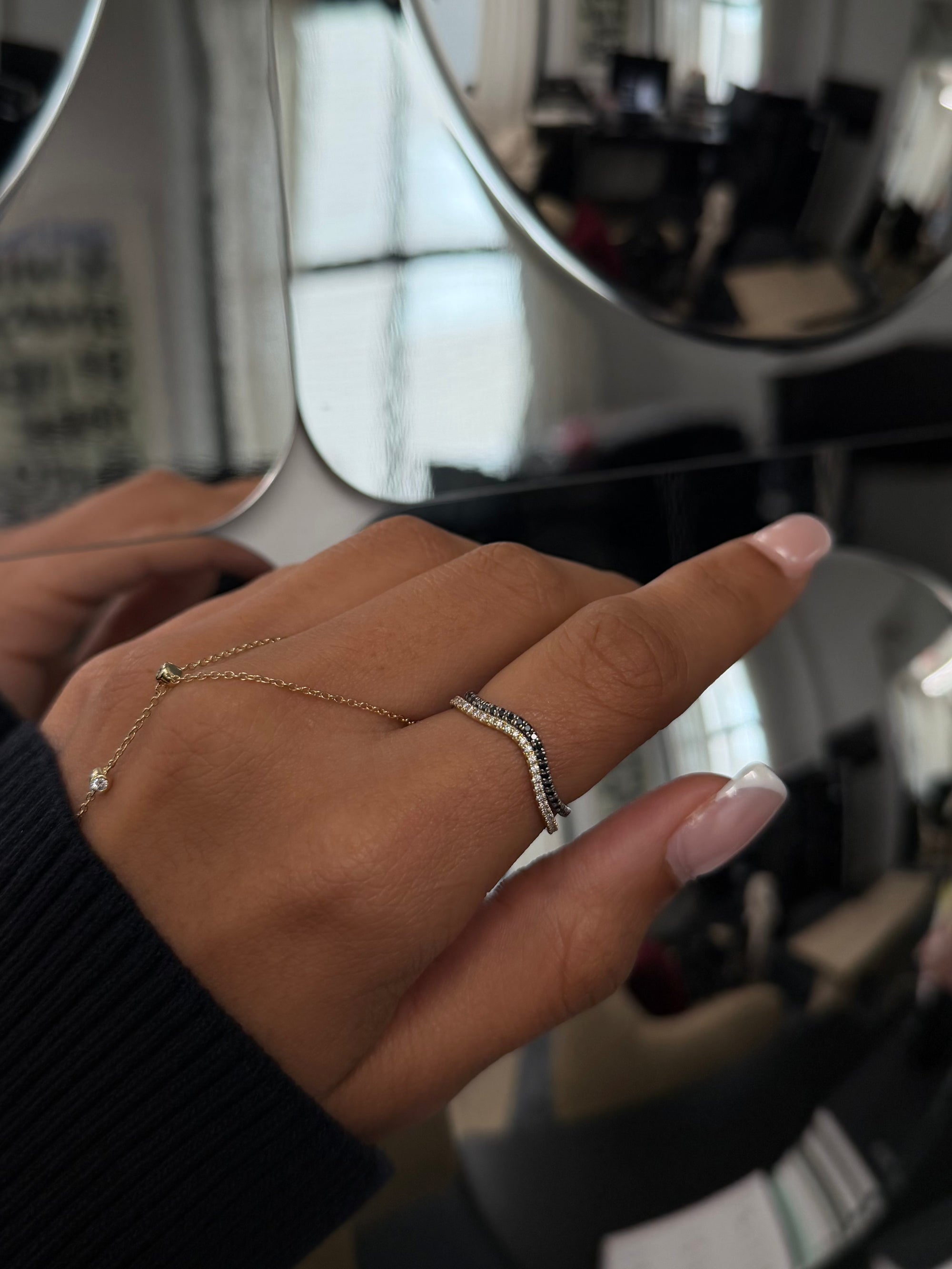Two Tone Wave Ring - BONDEYE JEWELRY ®