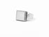Silver Queenie Emerald Square Signet - BONDEYE JEWELRY ®