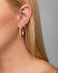 Jules Textured Hoops Earrings - BONDEYE JEWELRY ®