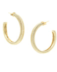 Jules Textured Hoops