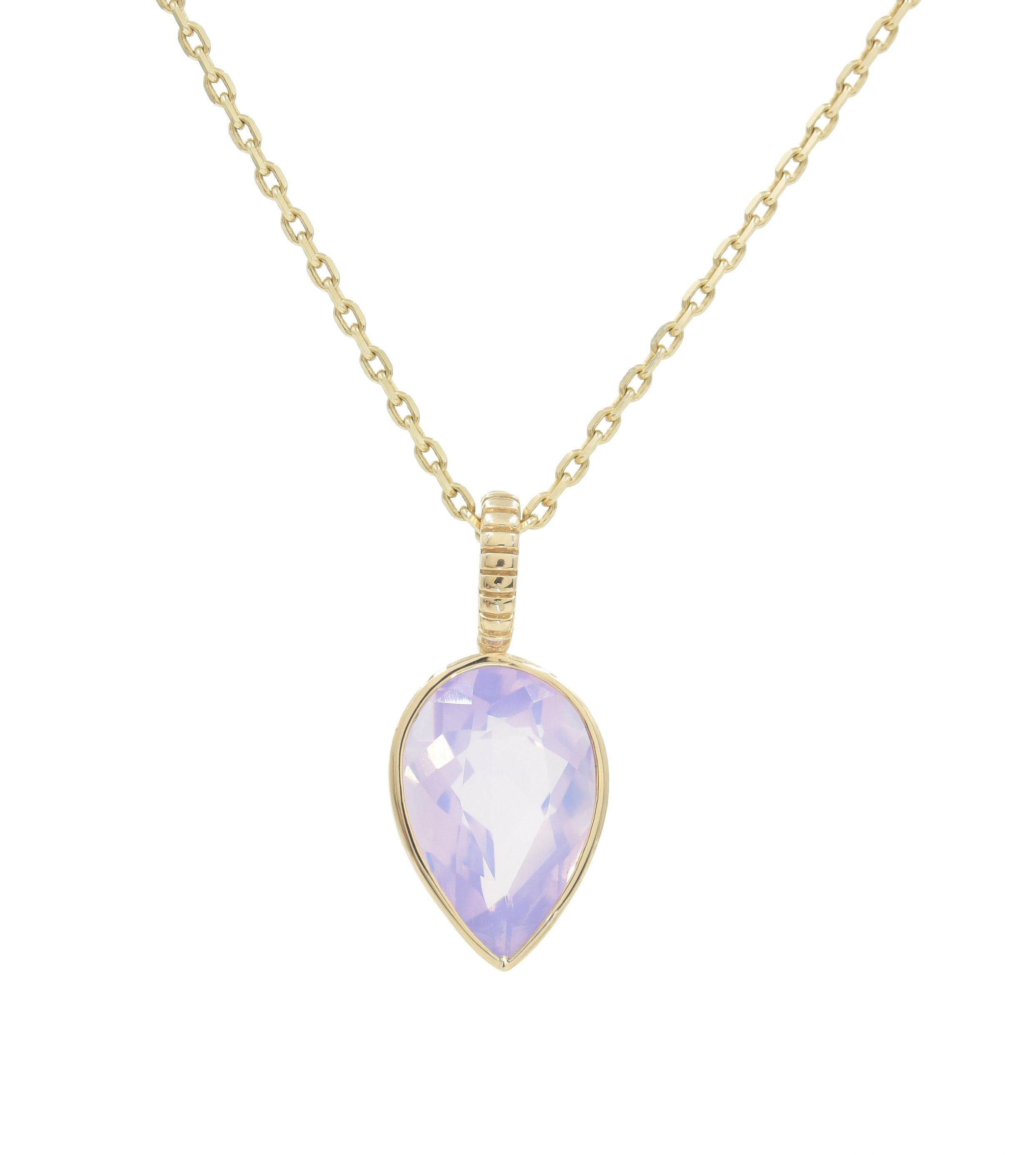 Lavender Pear Cut DETACHABLE Jollie Pendant Necklaces - BONDEYE JEWELRY ®