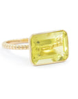 Lemon Drop Emerald Cut Jollie Ring Rings - BONDEYE JEWELRY ®