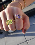Lemon Drop Emerald Cut Jollie Ring Rings - BONDEYE JEWELRY ®
