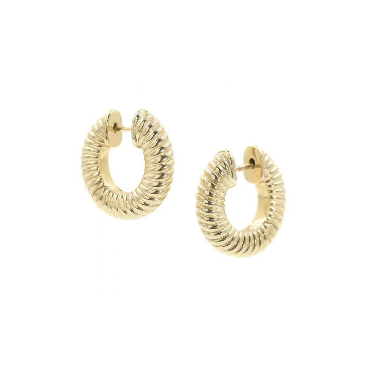 Lulu Textured Hoops - BONDEYE JEWELRY ®