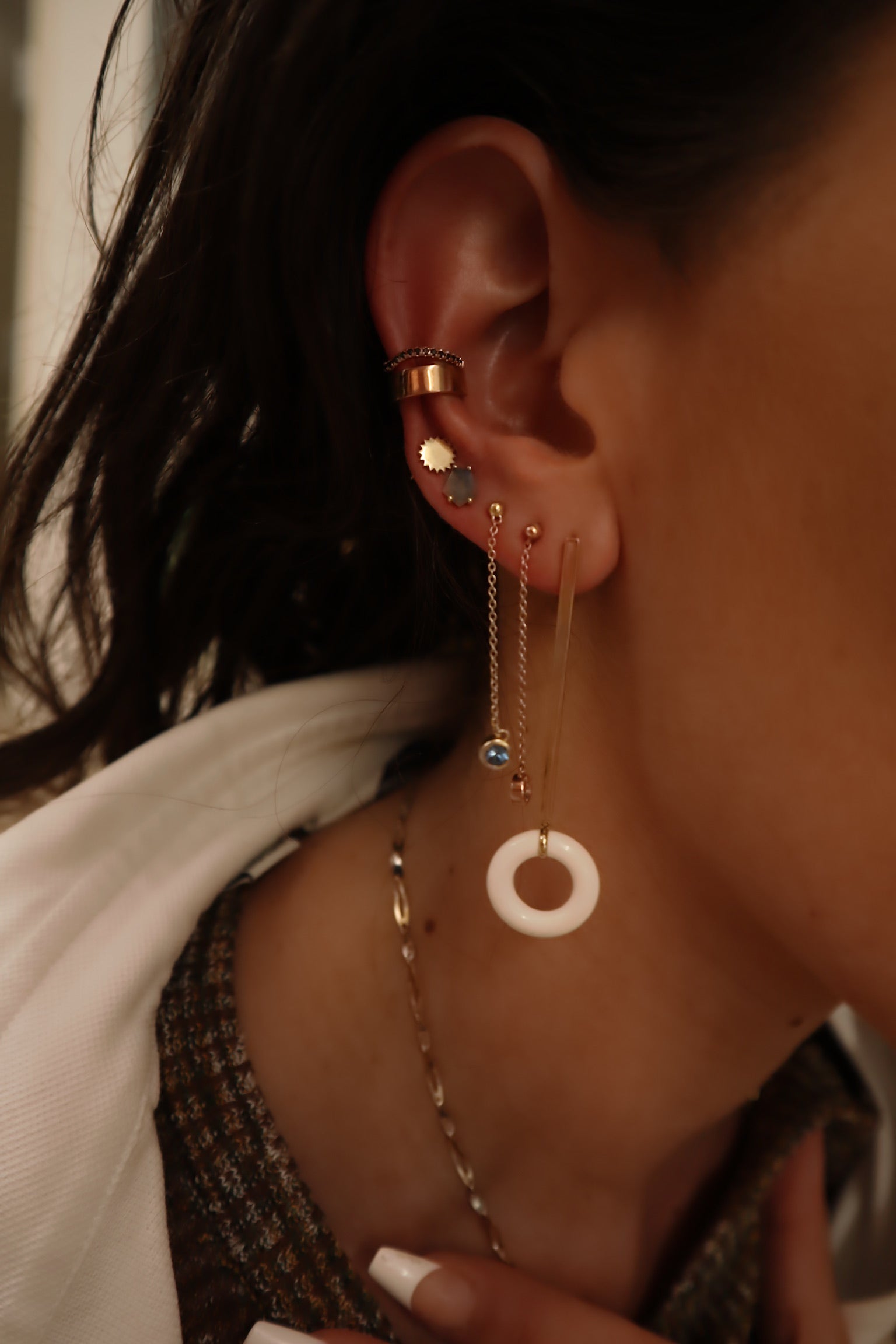 Lyra Sunburst Studs Earrings - BONDEYE JEWELRY ®