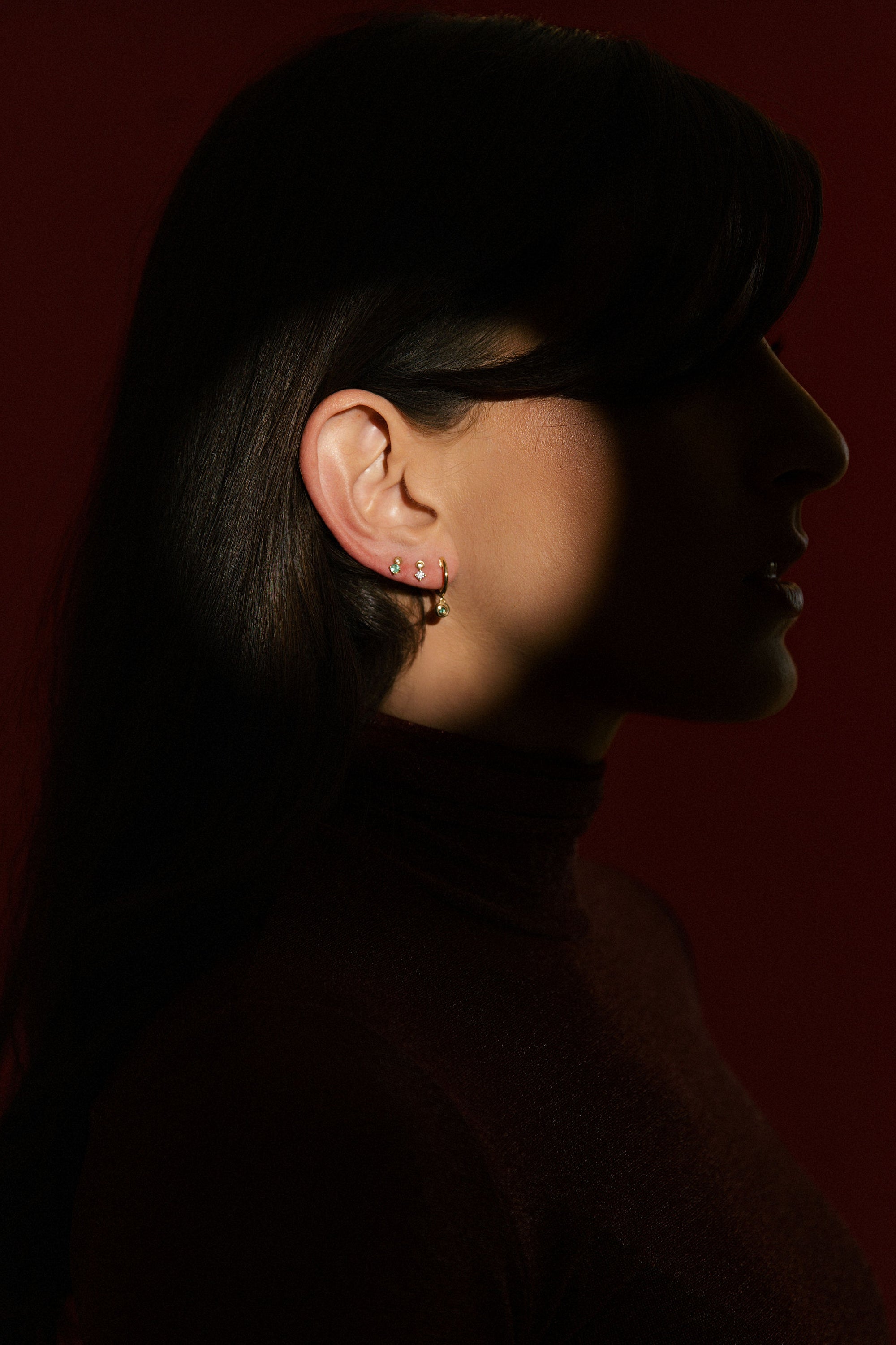 Single Stella Emerald Stud