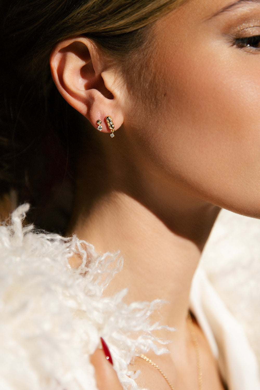 Single Winnie Diamond Stud