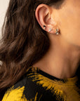 Mini Black and White Cookie Studs Earrings - BONDEYE JEWELRY ®