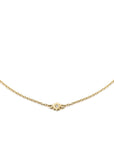 Mini Starburst & White Diamond Dainty Necklace Necklaces - BONDEYE JEWELRY ®