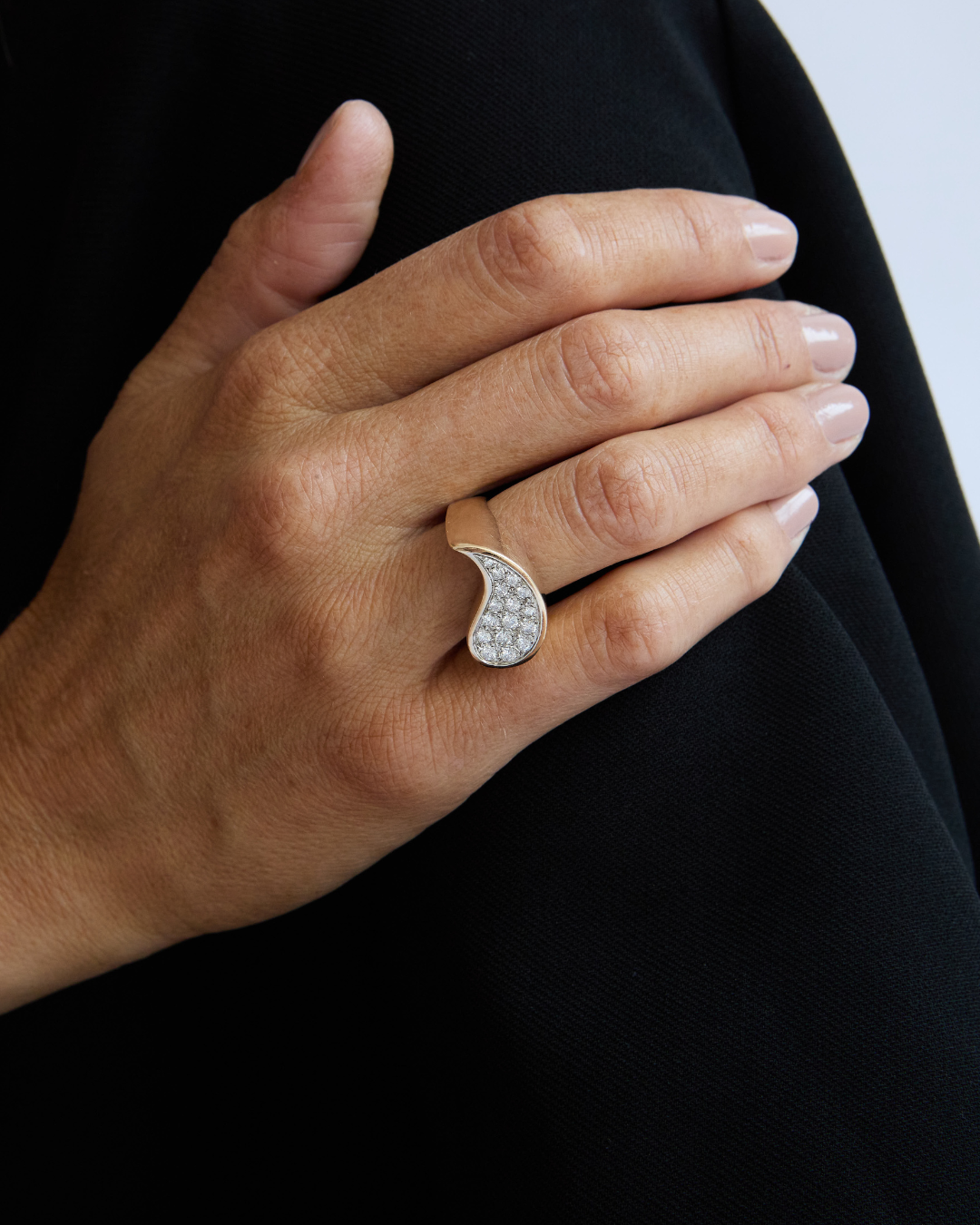 Paisley Pavé Ring