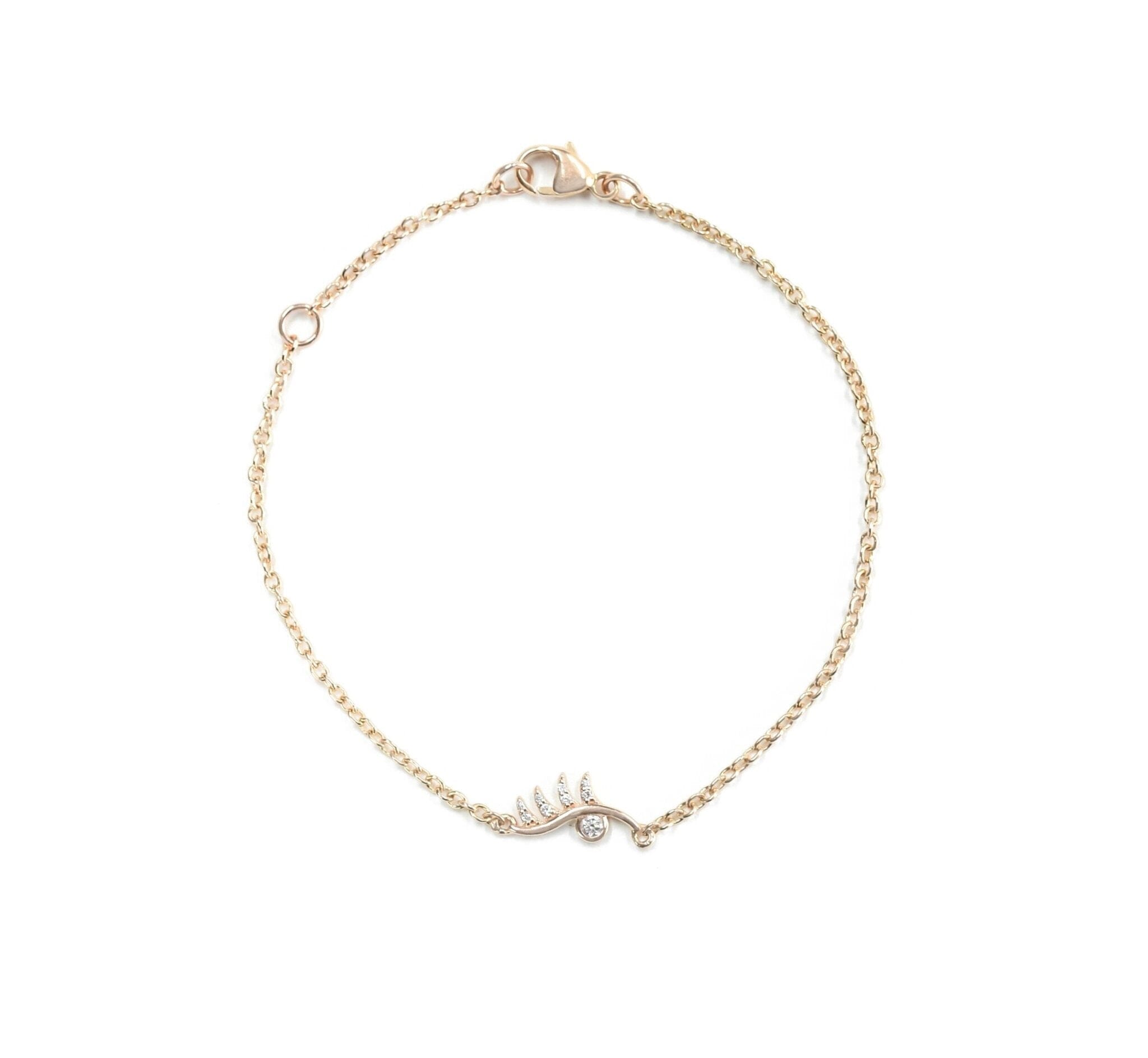 Pave Diamond Eye Bracelet Bracelets - BONDEYE JEWELRY ®