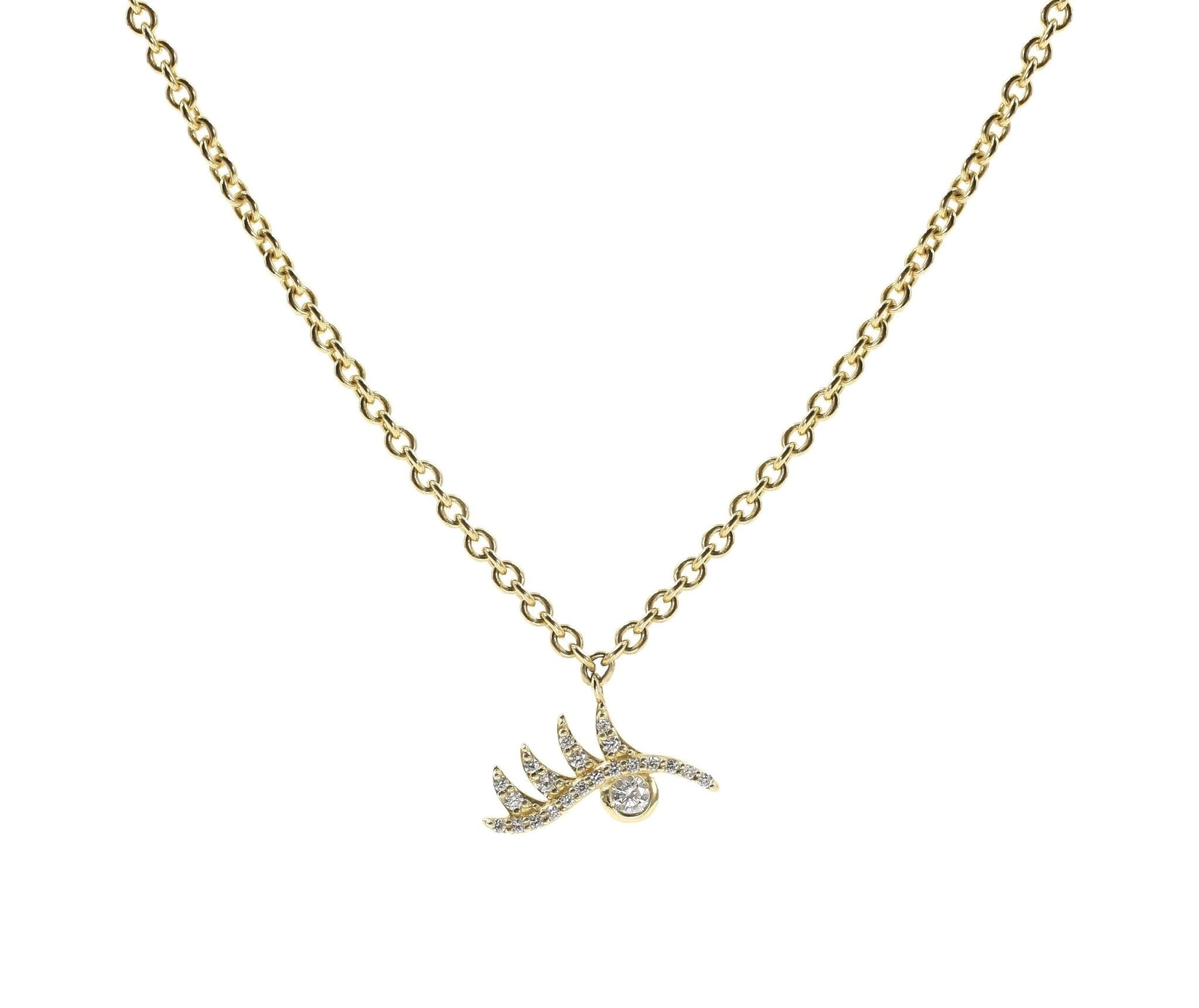 Pave Wink Necklace Necklaces - BONDEYE JEWELRY ®