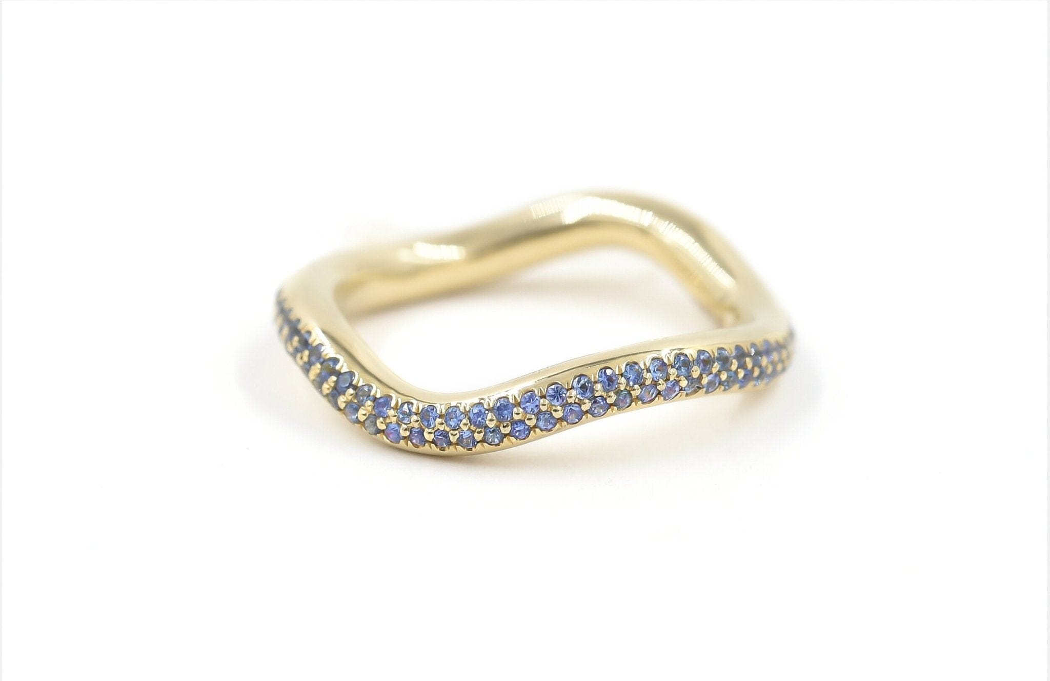 Popie Blue Sapphires Ring Rings - BONDEYE JEWELRY ®