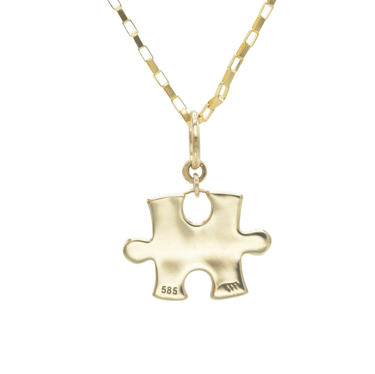 Solid Gold Puzzle Pendant - BONDEYE JEWELRY ®