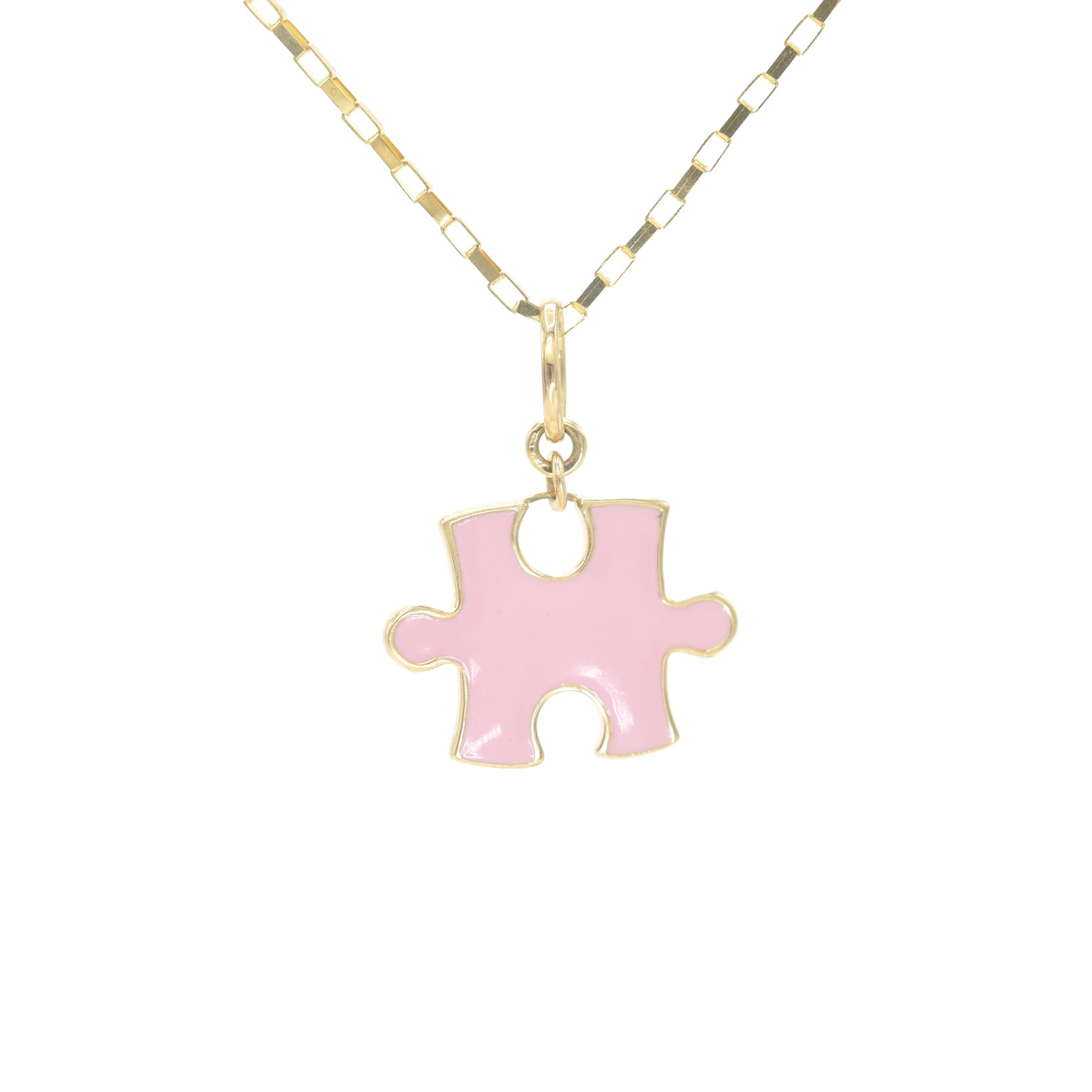 Pink Puzzle Pendant