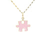 Pink Puzzle Pendant